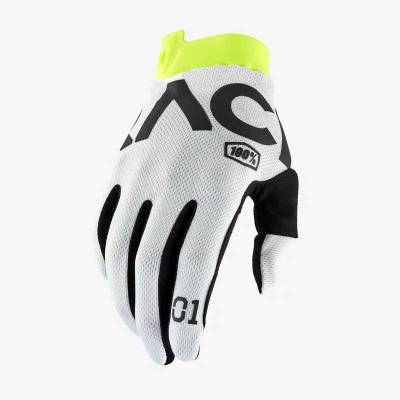 100% Itrack Moto Glove - Racr White 1