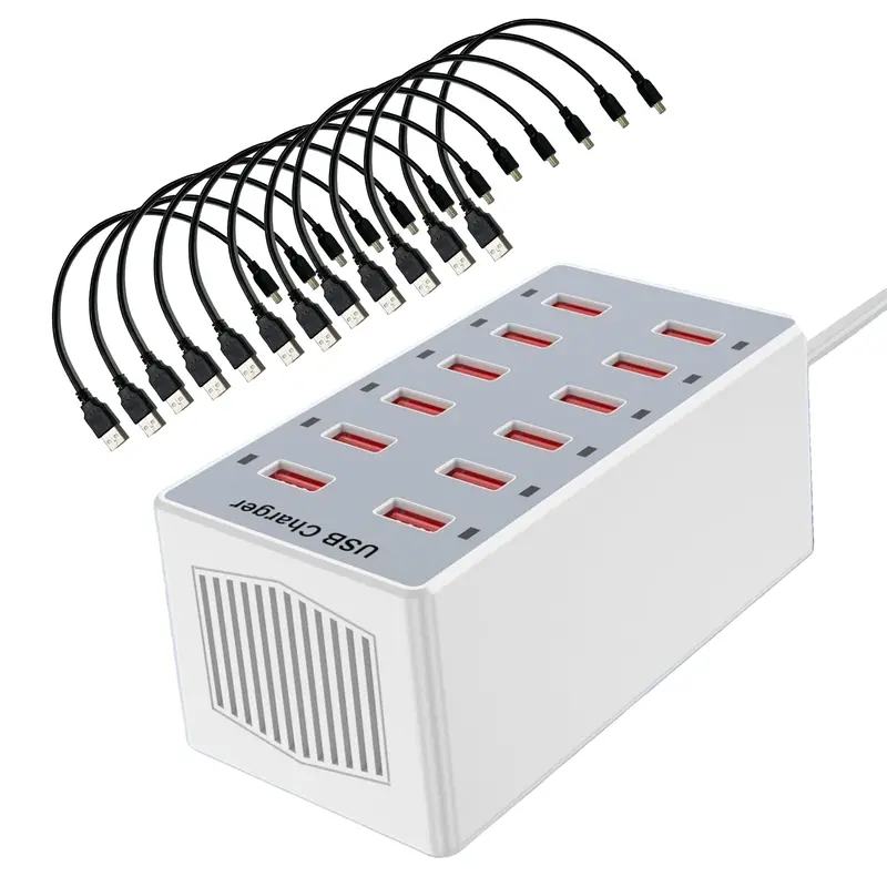 12 Port Usb Charging Station - Garmin Collars 1