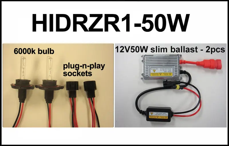 2011-2020 Polaris Rzr And Ranger 50W Hid Converrsion Kit 1