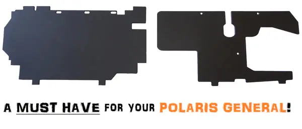 2016-2024 Polaris General 1000 (Non Xp) Battery Guard & Gas Tank Protection Panels 1