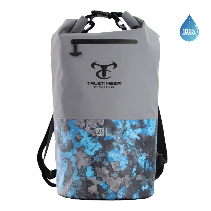 25L Round Drybag - December Sky/Riptide 1