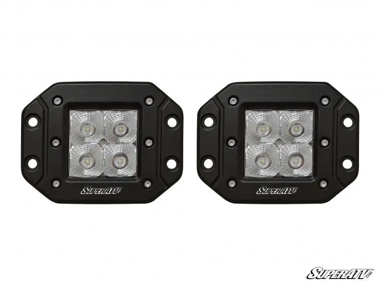 3" Led Recessed Cube Lights : Flood Pattern 1
