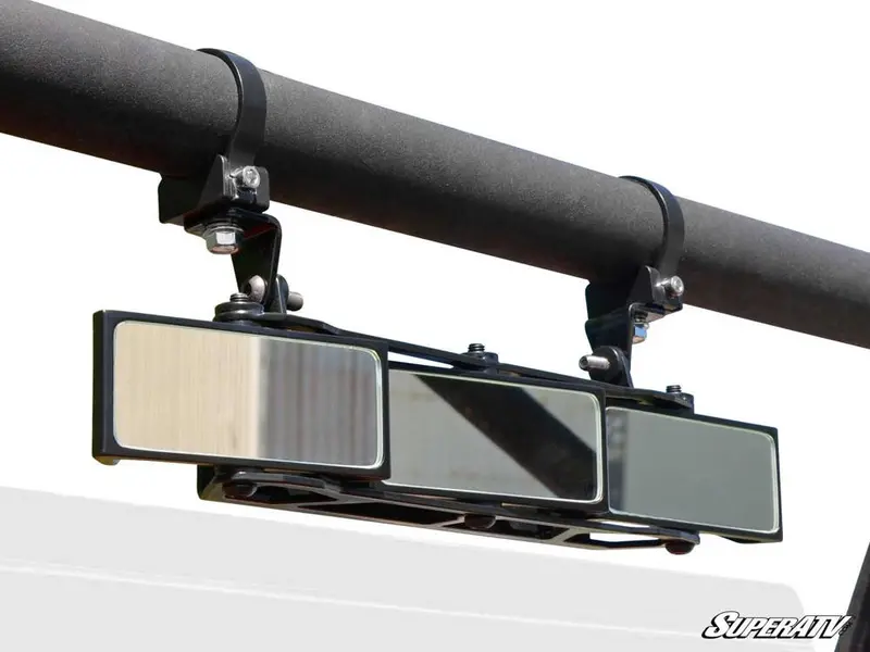 3 Panel Rear View Mirror With 1.75' Clamps 1