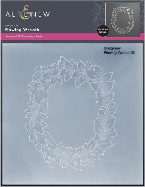 3D Embossing Folder - Flowing Wreath 1