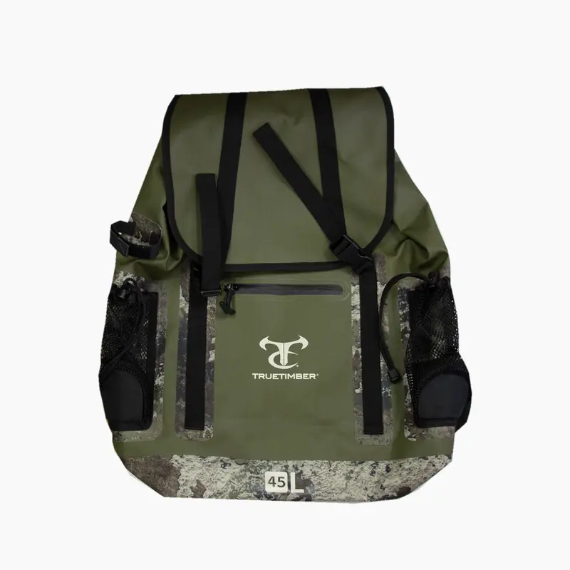 45L Dry Backpack - Olive/Strata 1