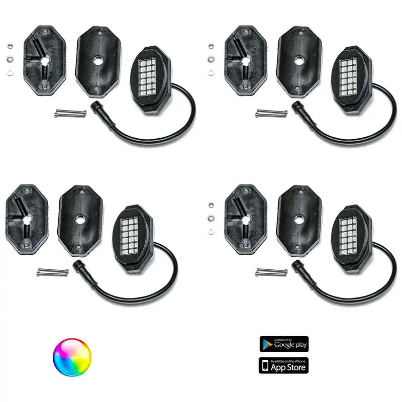 5150 Whips 187 Style Rock Lights W/ Control Harness 1