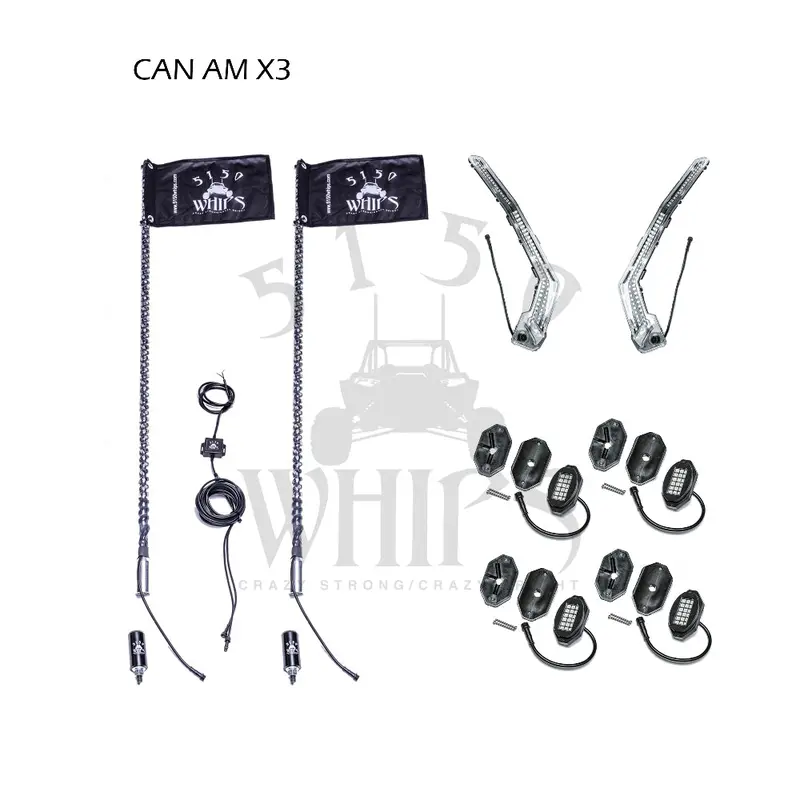 5150 Whips Led Lighting Kit - Can-Am Maverick X3 1