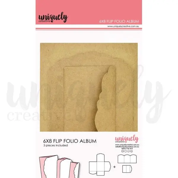 6" X 8" Flip Folio Album - Kraft 1