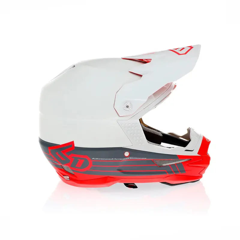 6D Atr-1 Helmet - Split / Neon Red 1