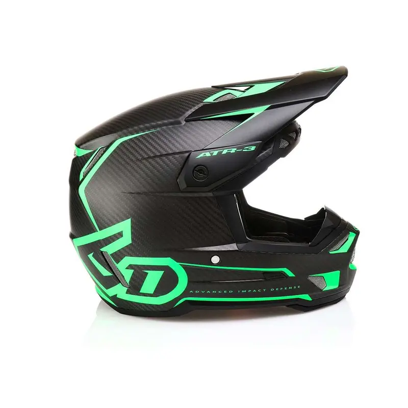 6D Atr-3 Helmet - Nova Matte Green Carbon 1
