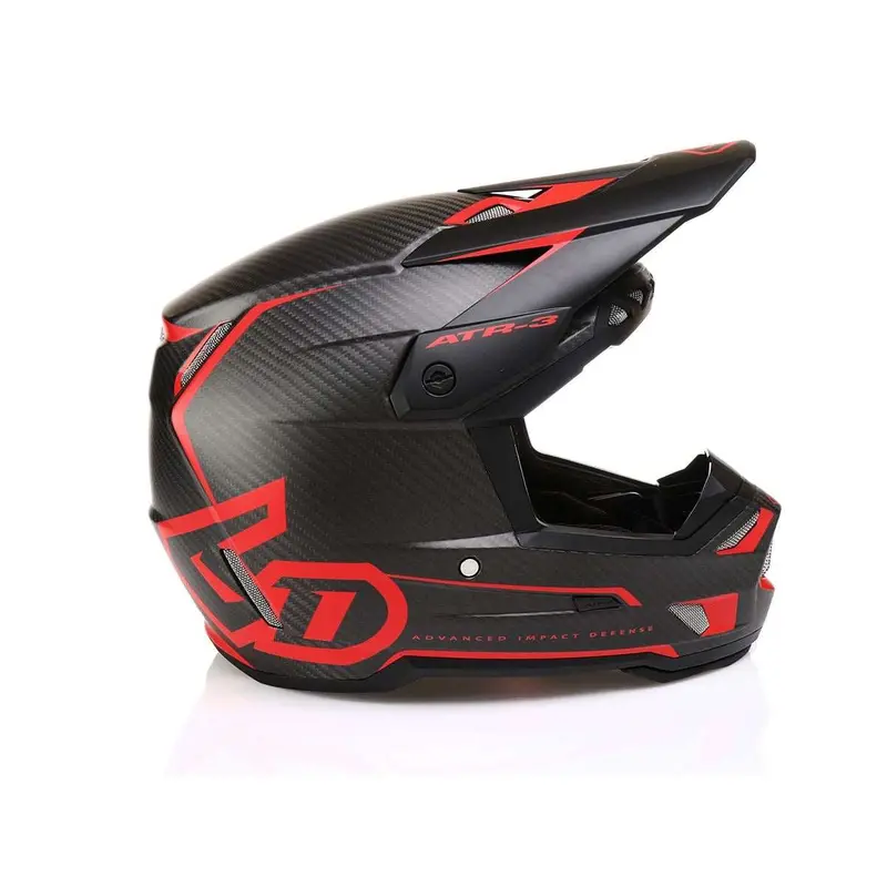 6D Atr-3 Helmet - Nova Matte Red Carbon 1