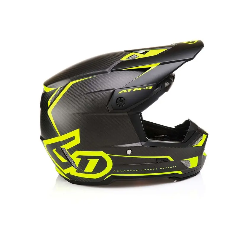 6D Atr-3 Helmet - Nova Matte Yellow Carbon 1