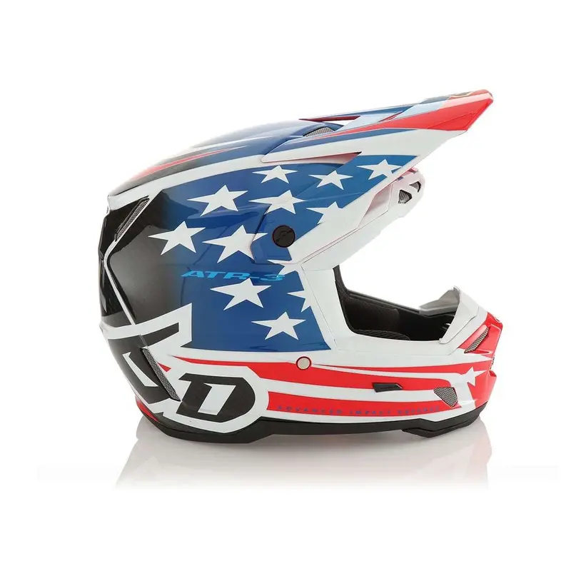 6D Atr-3 Helmet - Patriot Gloss Red White Blue 1