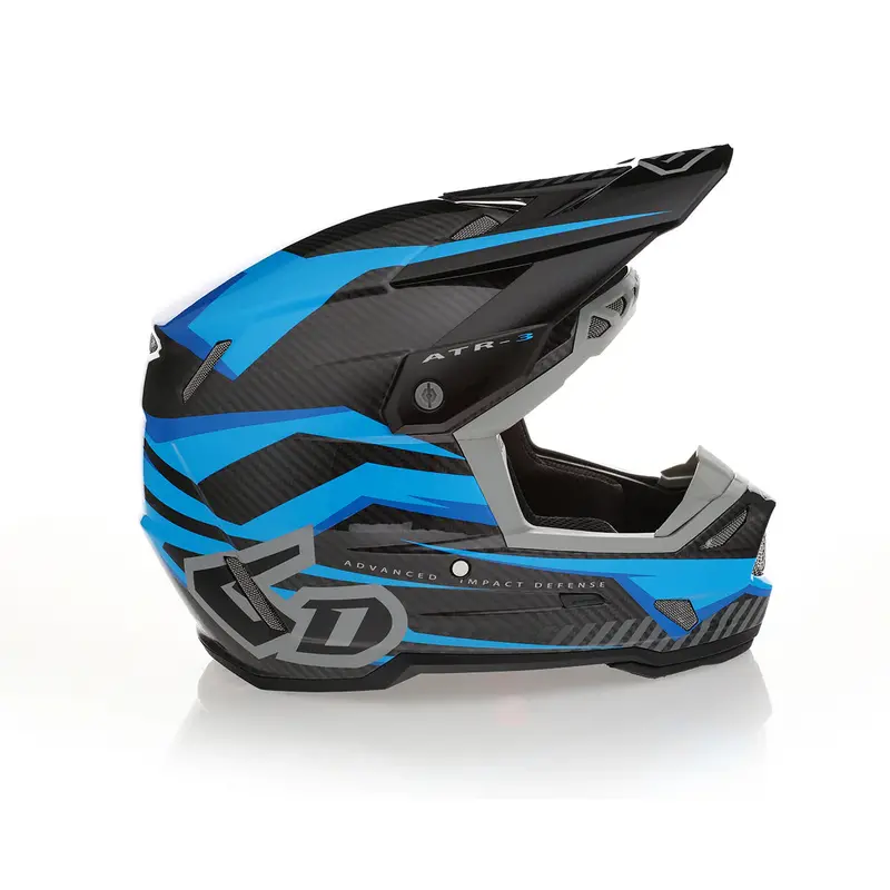 6D Atr-3 Helmet - Rival Gloss Cyan Blue 1