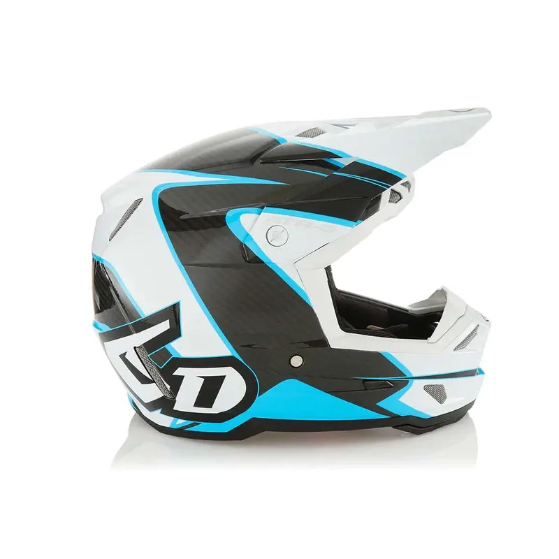 6D Atr-3 Helmet - Wave Gloss Cyan White 1