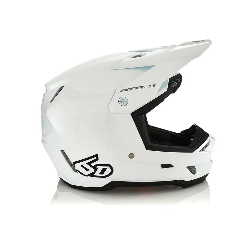 6D Atr-3Y Youth Helmet - Solid Gloss White 1