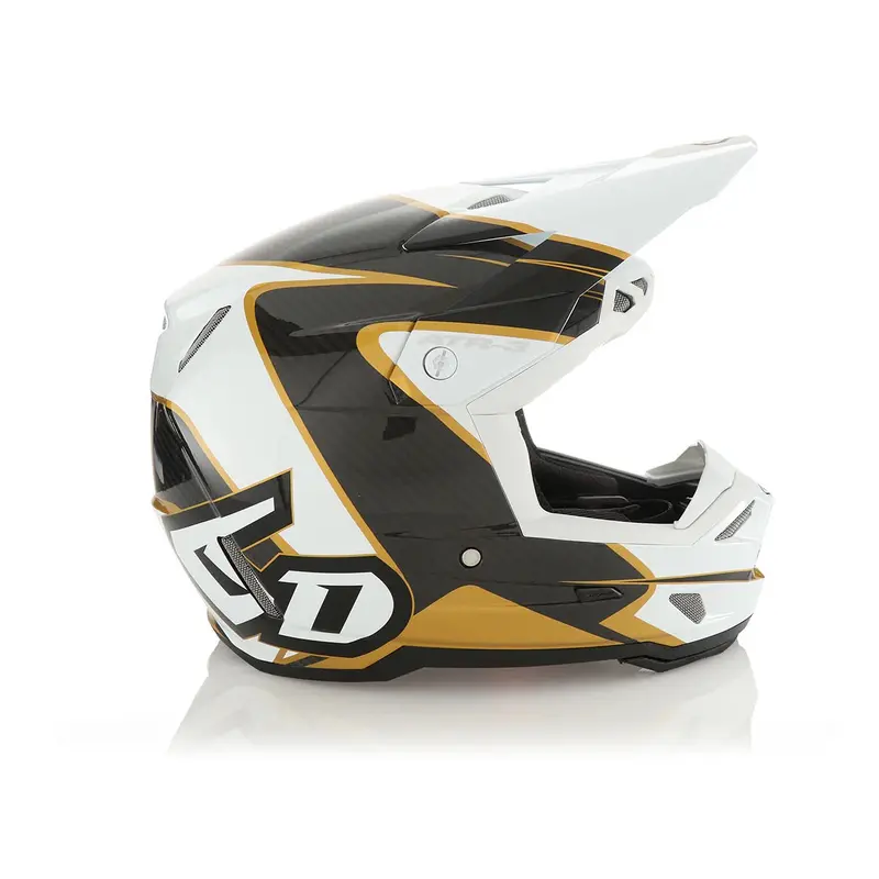 6D Atr-3Y Youth Helmet - Wave Gloss Gold White 1