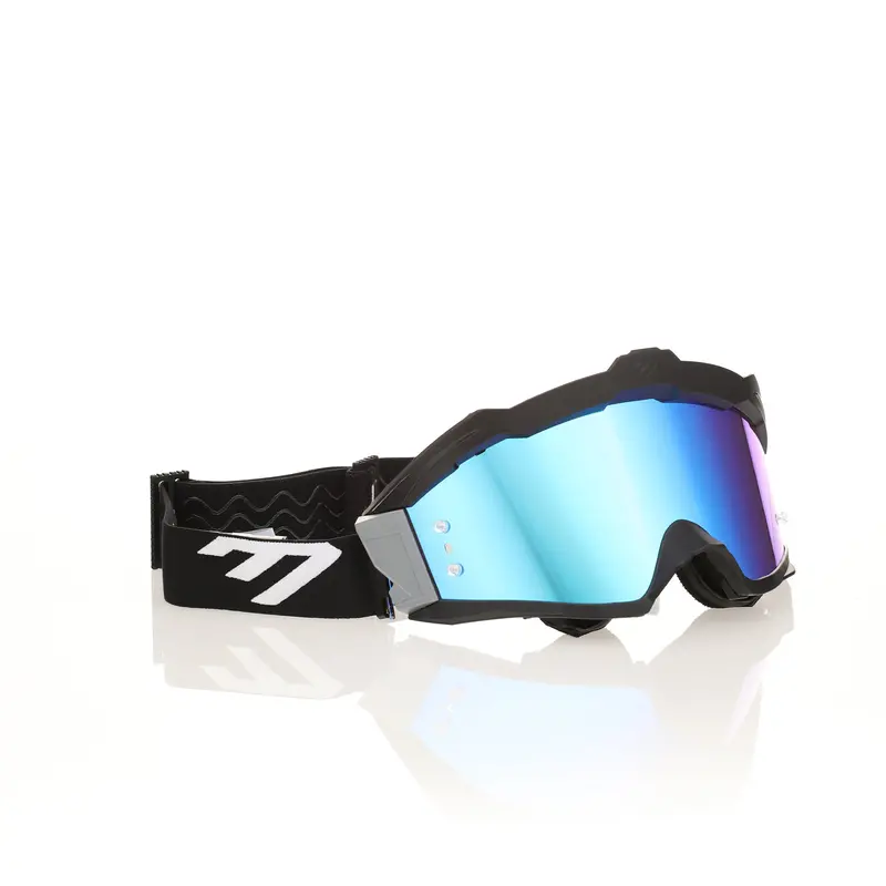 6D Max R Goggle - Black/Grey & Blue Mirror 1