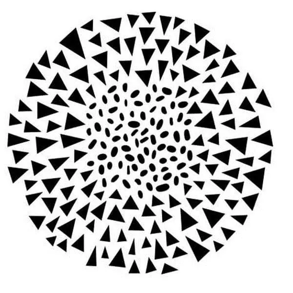 6X6 Stencil - Dash Triangles 1