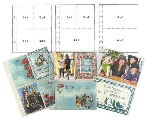 6X8 Multipack Binder Album Pocket Page Refills 1