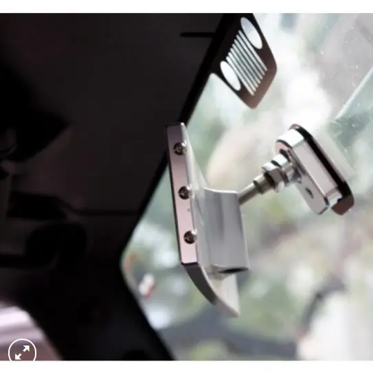 9″ Wide Panoramic Rearview Mirror - Auto Windshield Mount 1