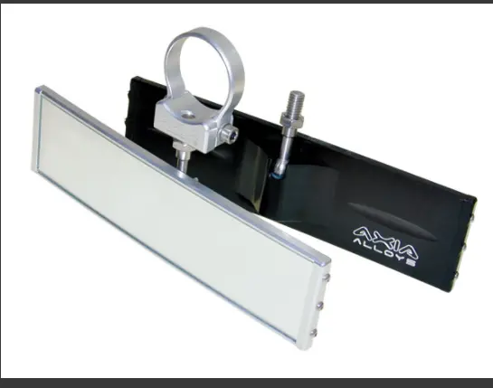 9″ Wide Panoramic Rearview Mirror - Post / Clamp Mount 1