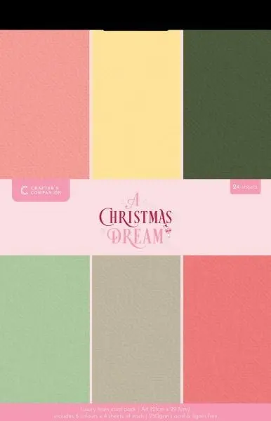 A Christmas Dream - A4 Luxury Linen Cardstock Pack 1