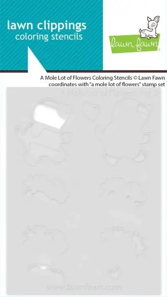 A Mole Lot Of Flowers - Coloring Stencils 1