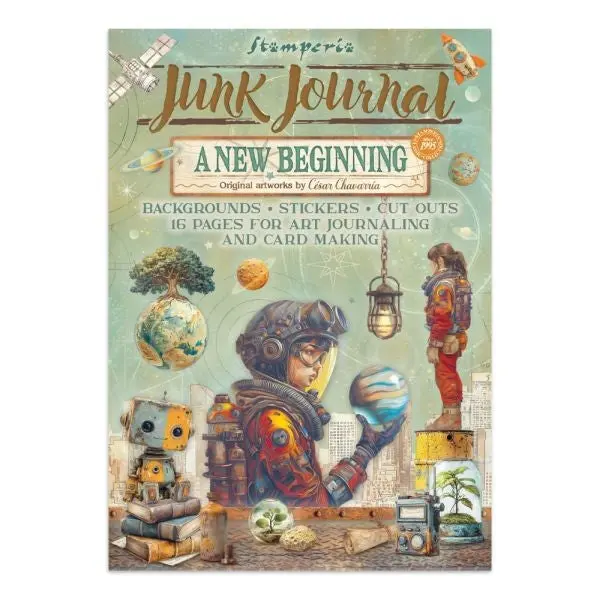 A New Beginning - Junk Journal Backgrounds, Stickers & Cut Outs 1
