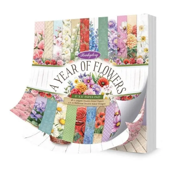 A Year Of Flowers - 8X8 Paper Pad 1