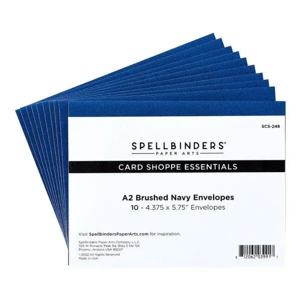 A2 Brushed Navy Envelopes 1