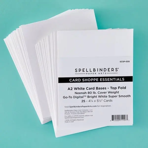 A2 Top Fold Card Bases - 25 Pack 1