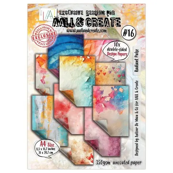 A4 Design Paper - Radiant Pulse 1