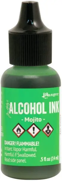 Alcohol Ink  - Mojito 1