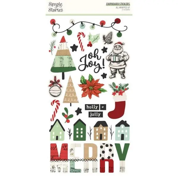 All Wrapped Up - Chipboard 1