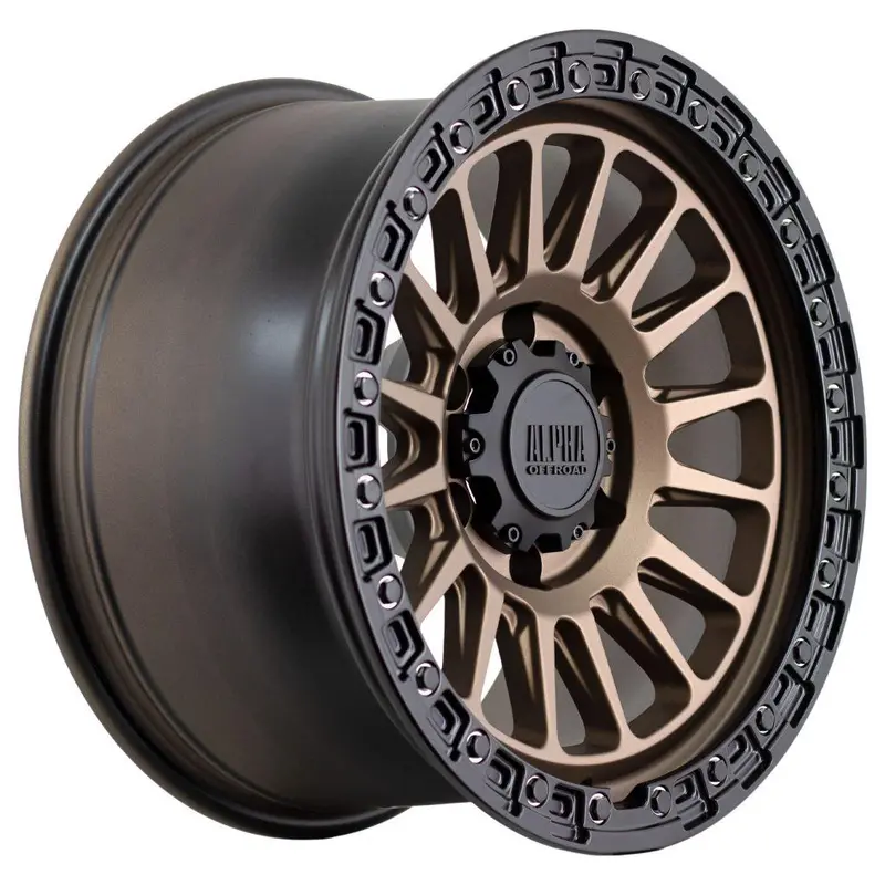 Alpha Combat - Matt Bronze With Black Lip 17X9 / 6X139.7 /15 Offset 2