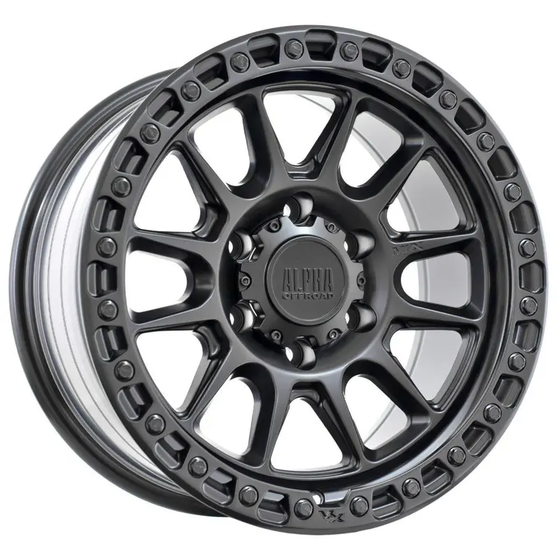 Alpha Podium - Matt Black 17X9 / 6X139.7 /25 Offset 1