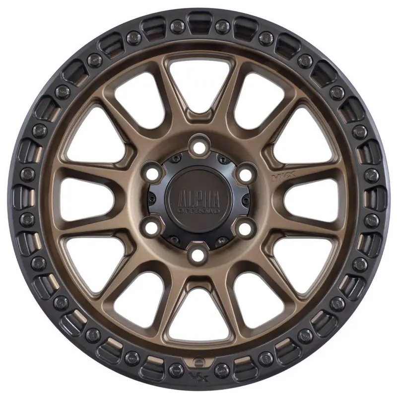 Alpha Podium - Matt Bronze With Black Lip 17X9 / 6X139.7 /35 Offset 2