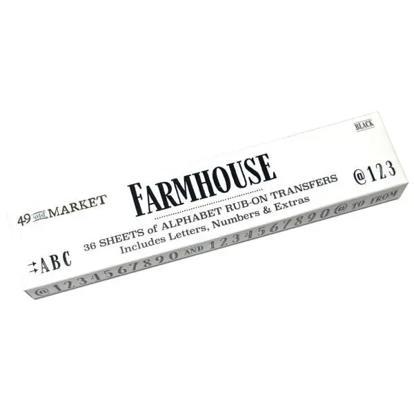 Alphabet Rub-Ons - Farmhouse 1