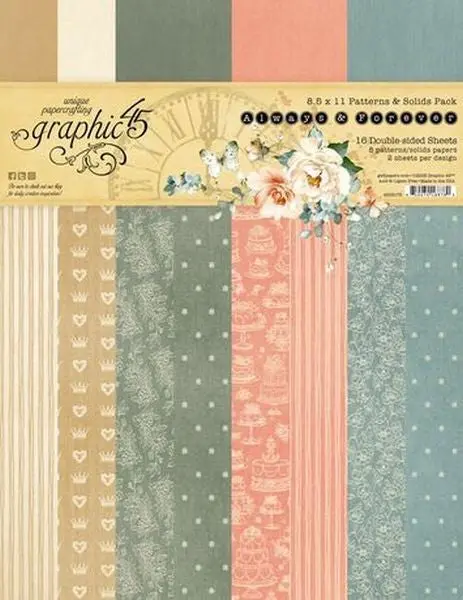 Always & Forever - 8.5X11 Collection Pack - Patterns & Solids 1