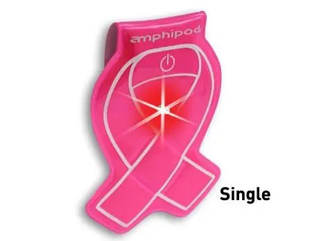 Amphipod Vizlet Led Pink Ribbon Wearable Reflector (Single) 1