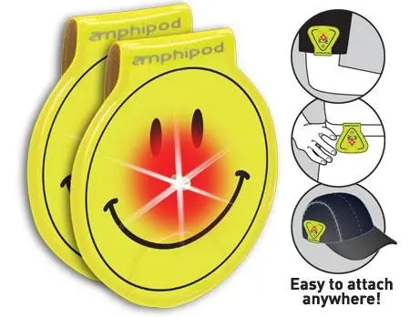 Amphipod Vizlet Led Smileys Wearable Reflectors (2 Pack) 1