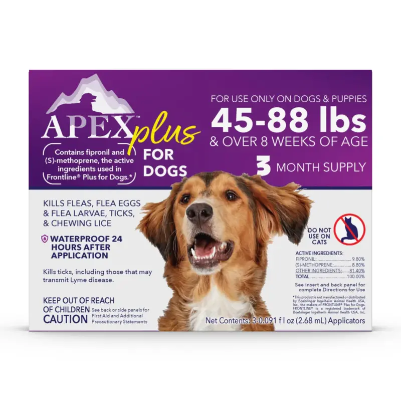 Apex Plus Flea / Tick / Lice Treatment For Dogs 1