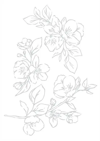 Apple Blossom Sway Impress-Ion Press & Foil Plates 1