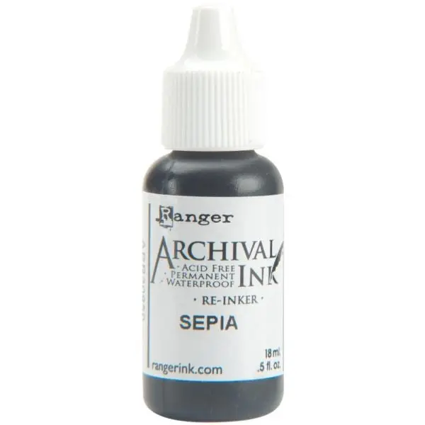 Archival Ink Pad Reinker - Sepia 1