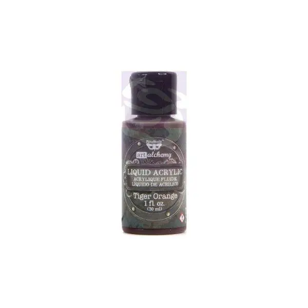 Art Alchemy - Liquid Acrylic Paint - Tiger Orange 1