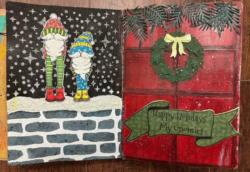 Art Journal Class - Happy Holidays Gnomies - Tues Dec 27Th 630 Pm 1