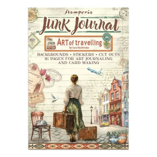 Art Of Travelling - Junk Journal Backgrounds, Stickers & Cut Outs 1