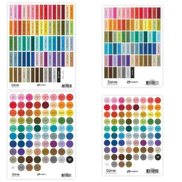Assorted Distress Labels - Black 1