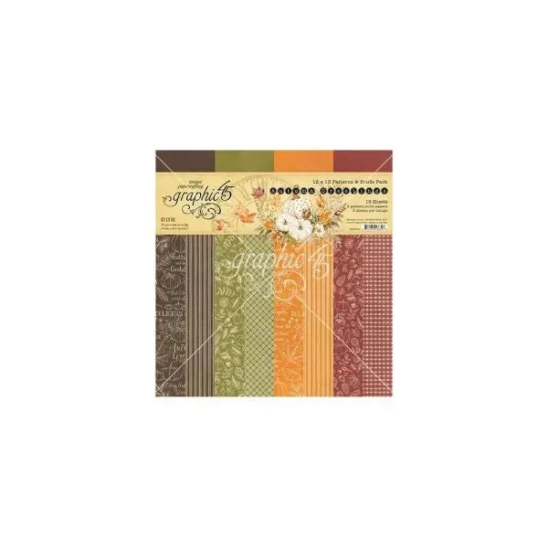 Autumn Greetings - 12X12 Collection Pack - Patterns & Solids 1